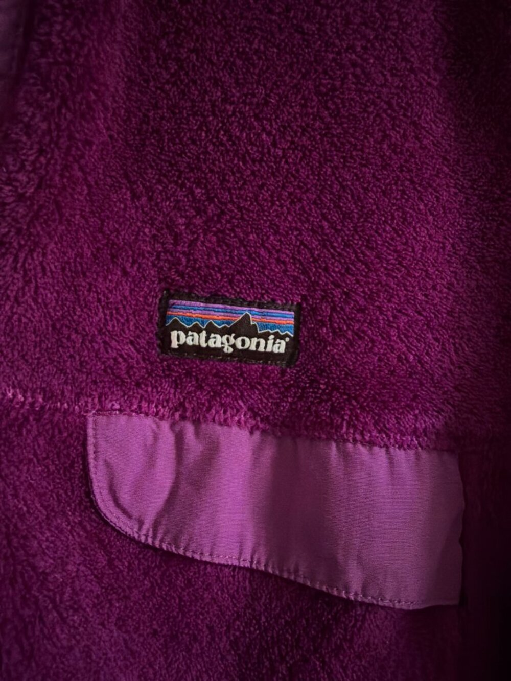 Patagonia Women's Snap-T Pullover Ikat Purple M Cozy Soft Fleece Hiking Outdoors - Picture 4 of 10